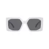 Versace VE4478U31487 Gafas de sol mujer Cat-Eye, montura negra, lentes grises, 56/18/145 mm