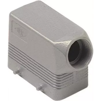 ILME MHO16.25 Carcasa de campana de aluminio fundido a presión, tamaño 77.27, entrada lateral, rosca M25, cierre de 4 tornillos, Gris