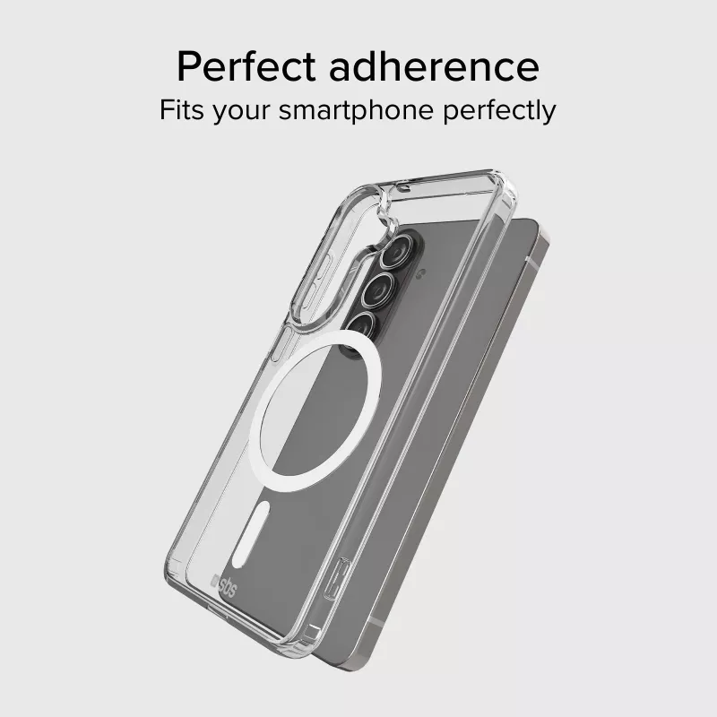 SBS Light Mag Funda para Samsung Galaxy S26 Plus, compatible con MagSafe, Transparente