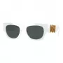 Versace VE4479U31487 Gafas de sol mujer Cat-Eye, montura negra, lentes grises, 52mm