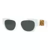 Versace VE4479U31487 Gafas de sol mujer Cat-Eye, montura negra, lentes grises, 52mm