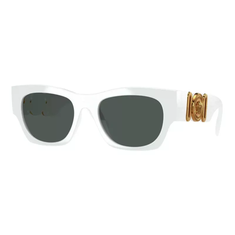 Versace VE4479U31487 Gafas de sol mujer Cat-Eye, montura negra, lentes grises, 52mm