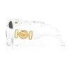 Versace VE4479U31487 Gafas de sol mujer Cat-Eye, montura negra, lentes grises, 52mm