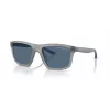 Armani Exchange Gafas de sol rectangulares para hombre AX4149SU 83638 negro mate/gris oscuro