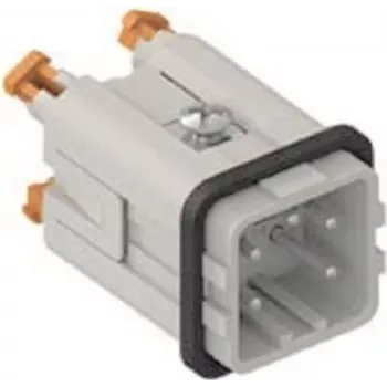 ILME CKSHM04 Módulo macho SQUICH 4P+PE 10A 400V contactos plateados tamaño 21.21