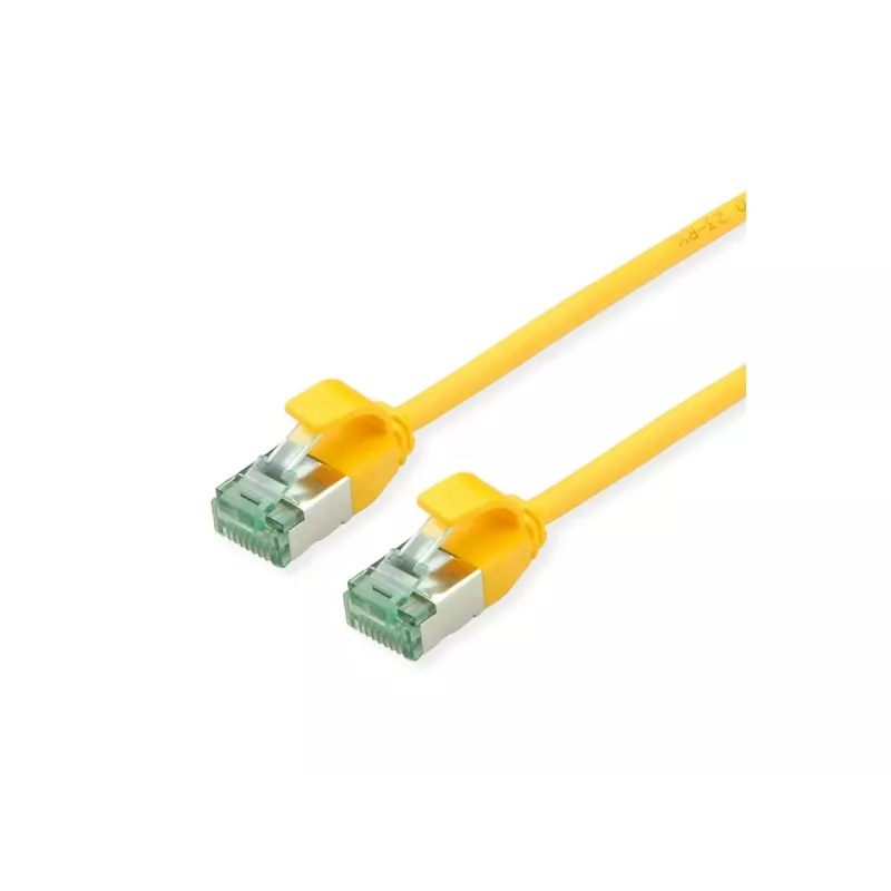 ROLINE RM Cable de red U/FTP Cat.6A Class EA SLIM amarillo 2m 21.45.3325