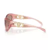 Versace VE4485 Gafas de sol para mujer – montura habana marrón, lentes degradadas marrones, 59mm VE4485-53228Z