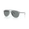 Armani Exchange Gafas de sol rectangulares para hombre AX4156SU83788, montura negro mate, lentes gris oscuro, 59-17-145