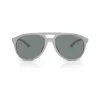 Armani Exchange Gafas de sol rectangulares para hombre AX4156SU83788, montura negro mate, lentes gris oscuro, 59-17-145