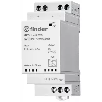 Finder 78.25.1.230.2400 Fuente de alimentación para carril DIN 24 V DC 1 A 25 W