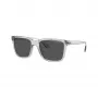 Armani Exchange Gafas de sol rectangulares para hombre AX4112SU82398 negro/gris 55-19-145