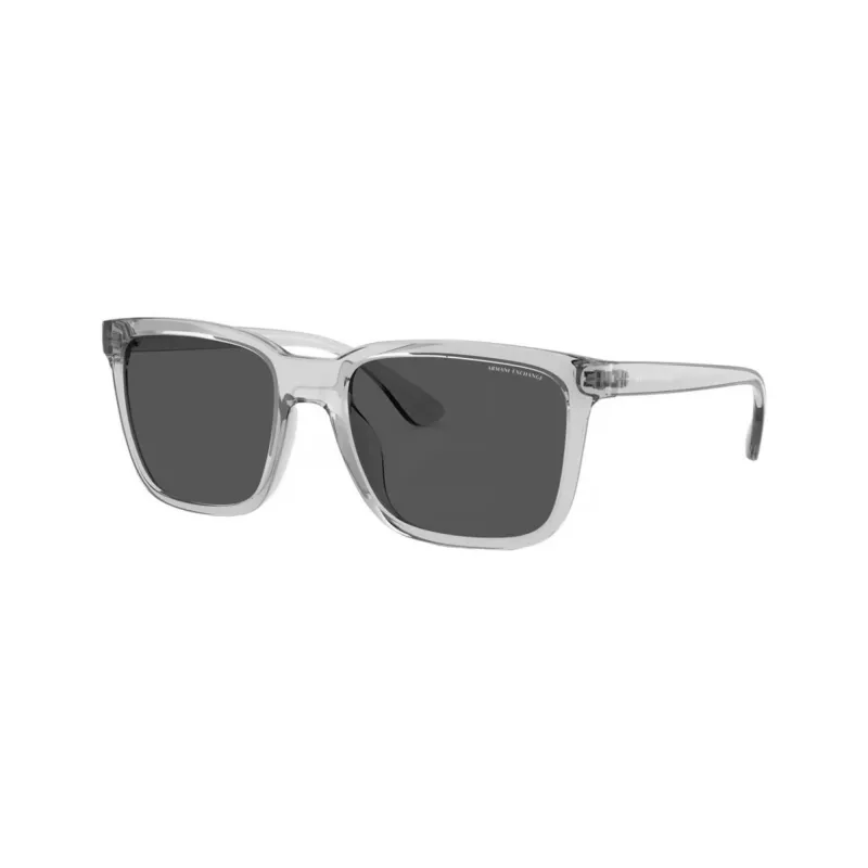 Armani Exchange Gafas de sol rectangulares para hombre AX4112SU82398 negro/gris 55-19-145