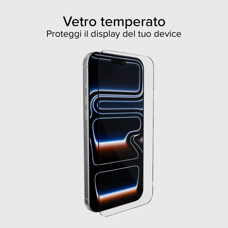 SBS MOBILE Protector de pantalla de cristal templado para Apple iPhone 17 Pro Max / 16 Max (TESCRGLIP1769)