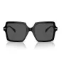 Versace VE4441 GB1-87 Gafas de sol para mujer, cuadradas, negro/gris, 55mm