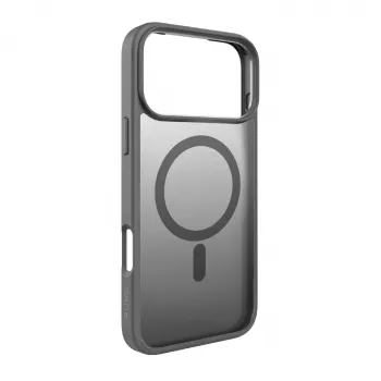 PURO Funda trasera para Apple iPhone 17 Pro Max, TPU gris, compatible con MagSafe