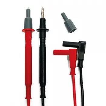 HT Instruments 4413-2 Cables de medición de seguridad, 2 m, CAT IV 1000V, 10 A, rojo/negro 1003090