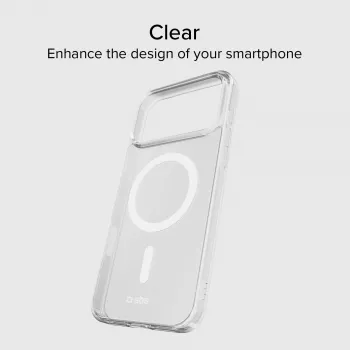 SBS Light Mag Cover Funda para iPhone 18 Pro Max / 17 Pro Max, compatible con MagSafe, transparente