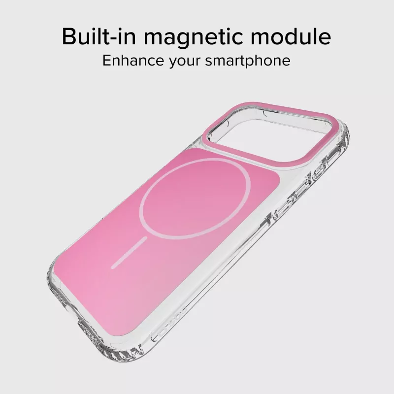 SBS Block Funda para iPhone 18 Pro Max, compatible con MagSafe, Rosa