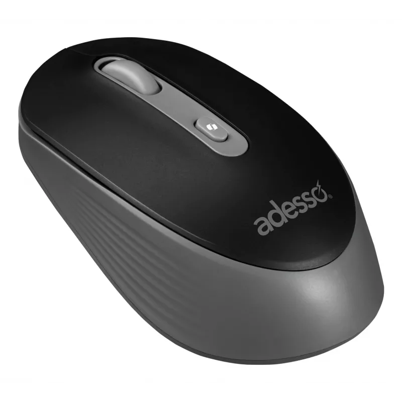 Adesso iMouse A30B Ratón óptico inalámbrico Negro-Gris 4 botones 1200 DPI