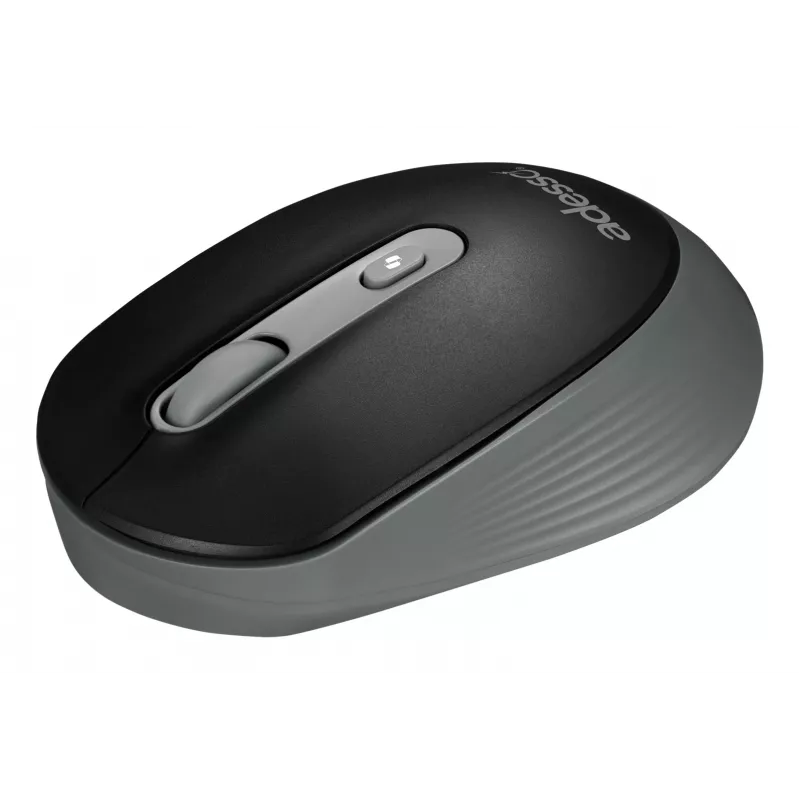 Adesso iMouse A30B Ratón óptico inalámbrico Negro-Gris 4 botones 1200 DPI