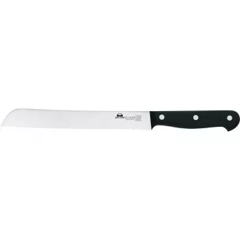 DUE CIGNI 2C 761/20 Cuchillo de pan dentado 26 cm acero X50CrMoV15 mango POM negro