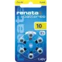 Renata ZA10 Pila para audífonos zinc-aire PR70 105 mAh 1,4 V pack de 6 ZA10.DP6 0HG