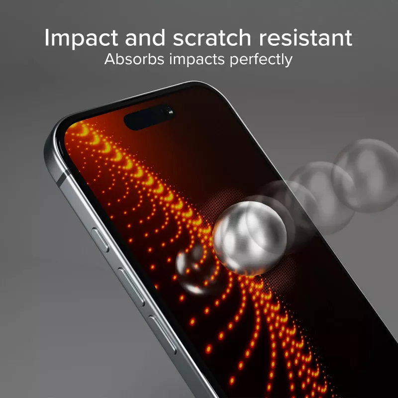 SBS Mobile Protector de pantalla de cristal templado para Apple iPhone 16 / iPhone 15 / iPhone 15 Pro - dureza 9H, resistente a arañazos, oleófobo, sin burbujas, pack de 1 TED3OSCRGLIP1661