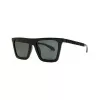 Versace VE4468UGB187 Gafas de sol de mujer estilo cat-eye, montura negra, lentes gris oscuro, 53-19-140 mm
