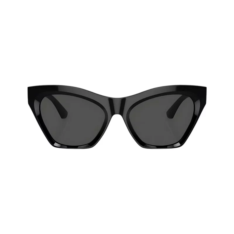 Burberry BE4420U300187 Gafas de sol de mujer, cuadradas, montura negra, lentes gris oscuro, 55mm