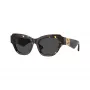 Burberry BE4423F411187 Gafas de sol de mujer, cuadradas, montura negra, lentes grises, 52mm