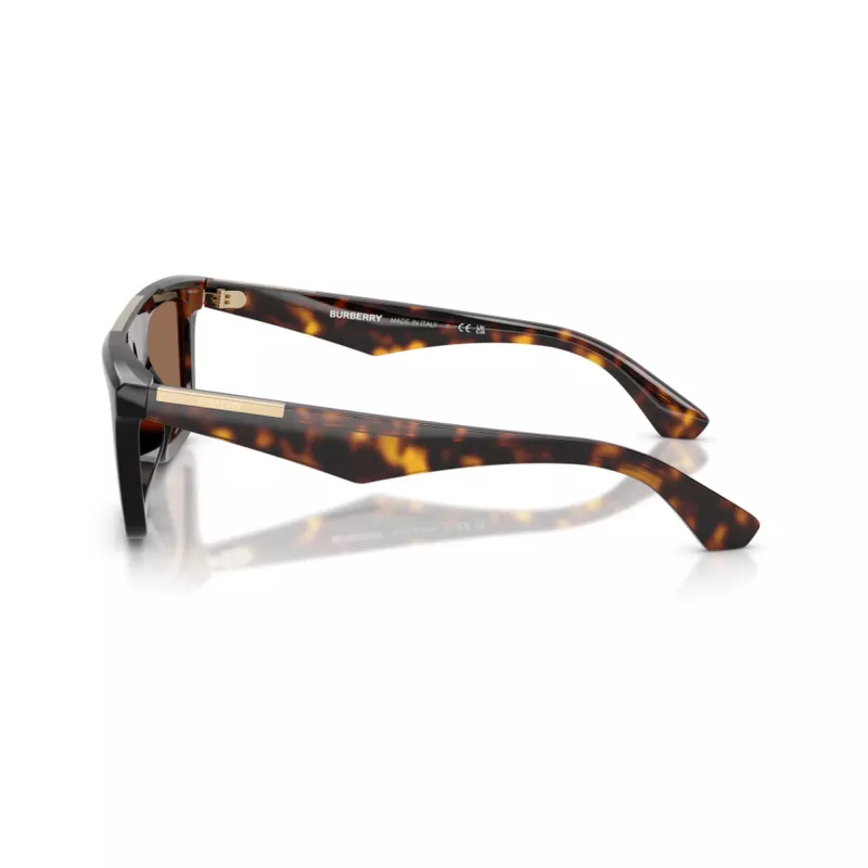 Burberry BE4437U300273 Gafas de sol de hombre, cuadradas, Havana/Marrón oscuro, 55-18-145