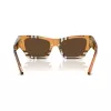 Burberry BE4441U414673 Gafas de sol de mujer, cuadradas, Havana, con lentes degradadas marrones 52/19/140 mm