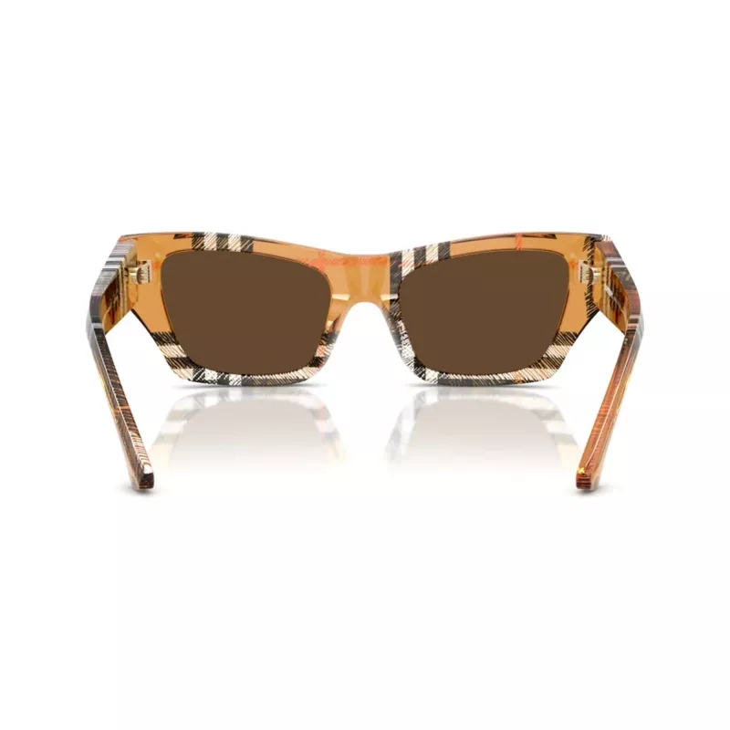 Burberry BE4441U414673 Gafas de sol de mujer, cuadradas, Havana, con lentes degradadas marrones 52/19/140 mm