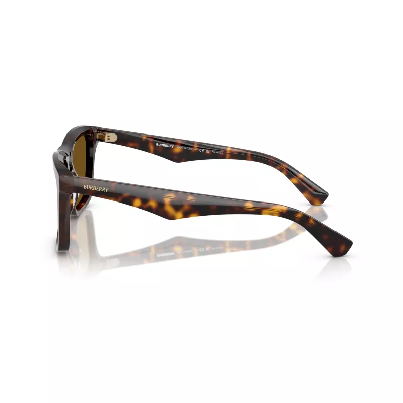 Burberry BE4434-300283 Gafas de sol de hombre, montura Havana marrón oscuro, lentes degradadas marrones, 57/20/145 mm