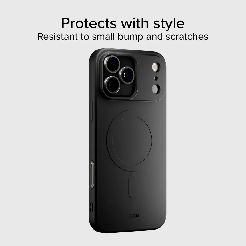 SBS Instinct Funda para Apple iPhone 17 Pro Max Negra compatible con MagSafe TEINSTMAGIP1769K