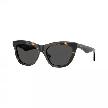 Burberry BE4435F412187 Gafas de sol cuadradas de mujer, Havana/Gris oscuro, 53mm