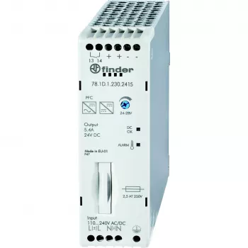 Finder 78.1D.1.230.2415 Fuente de alimentación para carril DIN 24 V/DC 5,4 A 130 W