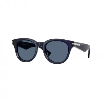 Burberry BE4439-412080 Gafas de sol de hombre, cuadradas, acetato, Havana/Gris oscuro, 51mm