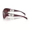 Versace VE4485-54877E Gafas de sol Cat-Eye de mujer, montura Havana, lentes degradadas marrón oscuro, 59mm