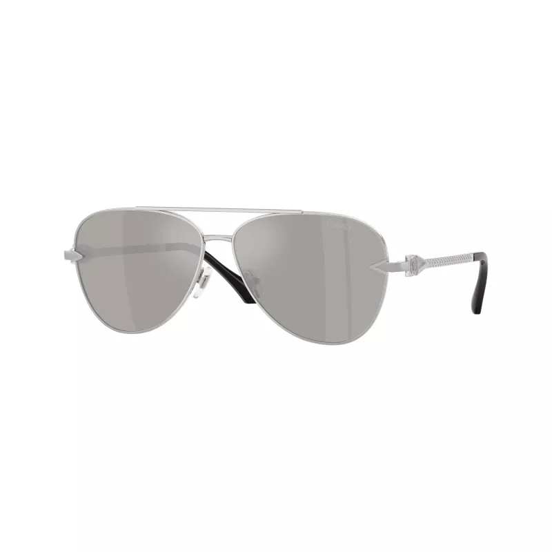 Versace VE2283-10006G Gafas de sol de hombre estilo aviador Negro/Gris espejado 61mm