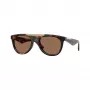 Burberry BE4452U300273 Gafas de sol rectangulares de hombre, montura Havana oscuro, lentes marrones, 53-21-145 mm