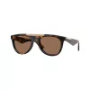 Burberry BE4452U300273 Gafas de sol rectangulares de hombre, montura Havana oscuro, lentes marrones, 53-21-145 mm
