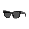 Burberry BE4449F300187 Gafas de sol Cat-Eye de mujer, montura negra, lentes grises, 53/19/140 mm