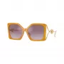 Versace VE4502U55376X Gafas de sol Cat-Eye de mujer, montura rosa transparente, lentes gris oscuro, 58/16/130 mm