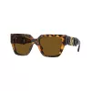 Versace VE4409-511983 Gafas de sol cat-eye para mujer, montura havana, lentes grises degradadas, 54 mm