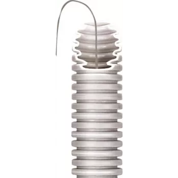 GEWISS DX20125R Tubo corrugado flexible, 25 mm, gris, 75 m, con guía de cables