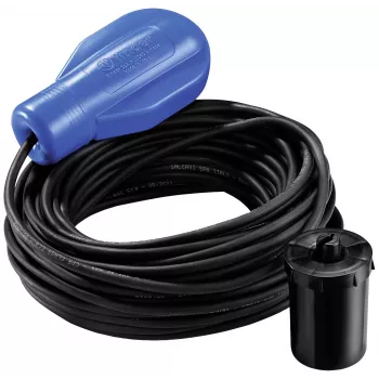Finder 72.A1.1.000.1001 Interruptor de flotador para llenar o vaciar, cable de 10 m, 1 contacto conmutado, IP68