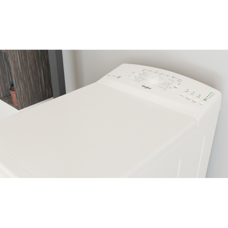 Whirlpool TDLR6240LEUN Lavadora de carga superior, 6 kg, 1200 rpm, blanca