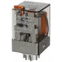 Relé industrial Finder 12 VAC 2,2 VA DPDT 10A 250VAC 2 CO enchufable 60.12.8.012.0040