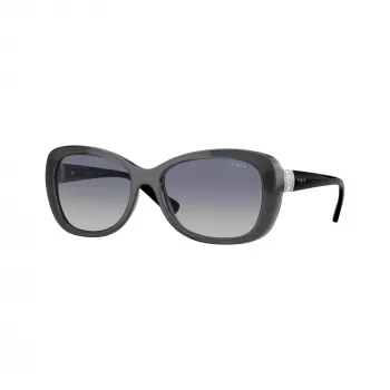 Gafas de sol Vogue VO2943SB31324 para mujer, montura rosa transparente, lentes rosas espejadas, 55mm